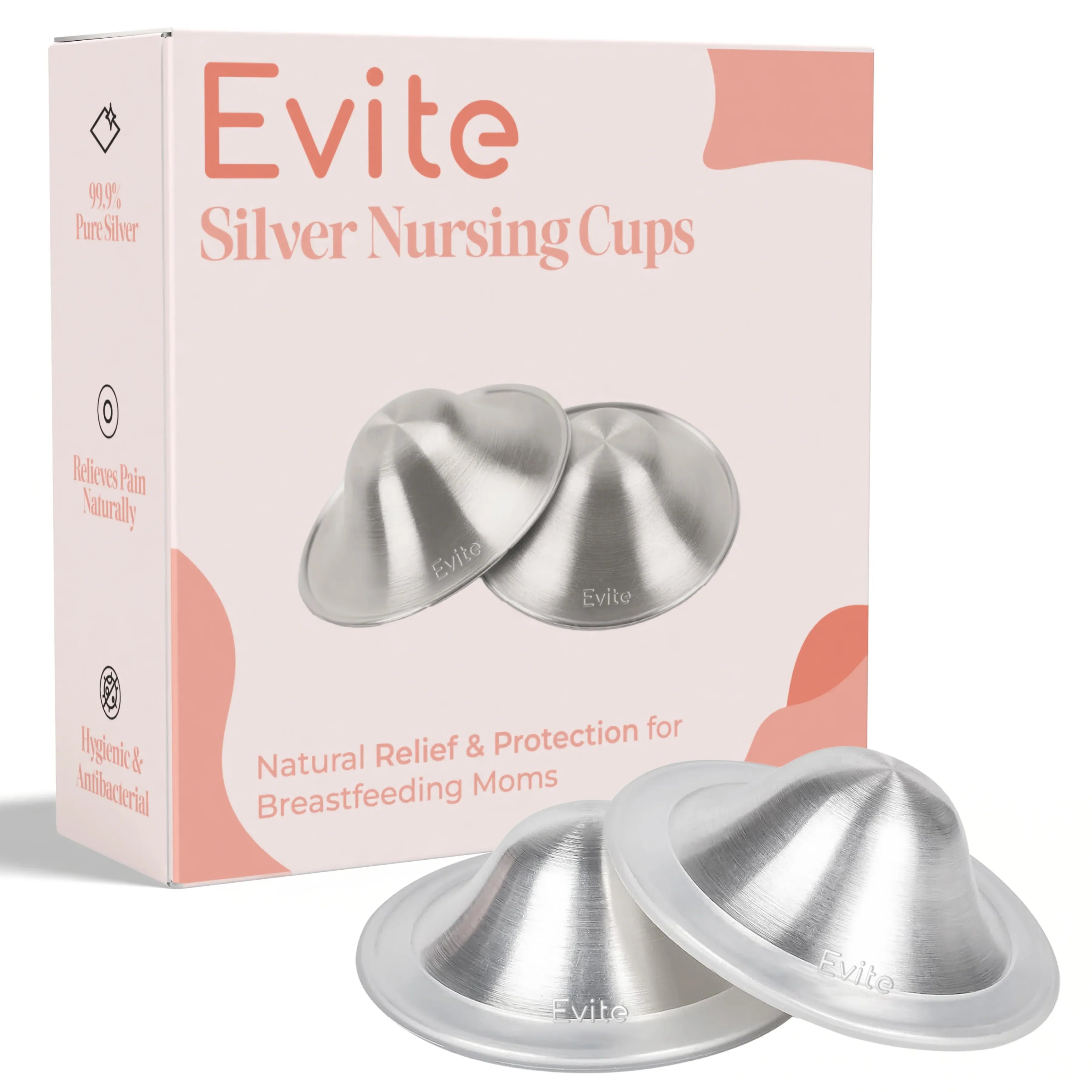 Evite Silver Nipple Shields â Size L (24 mm)