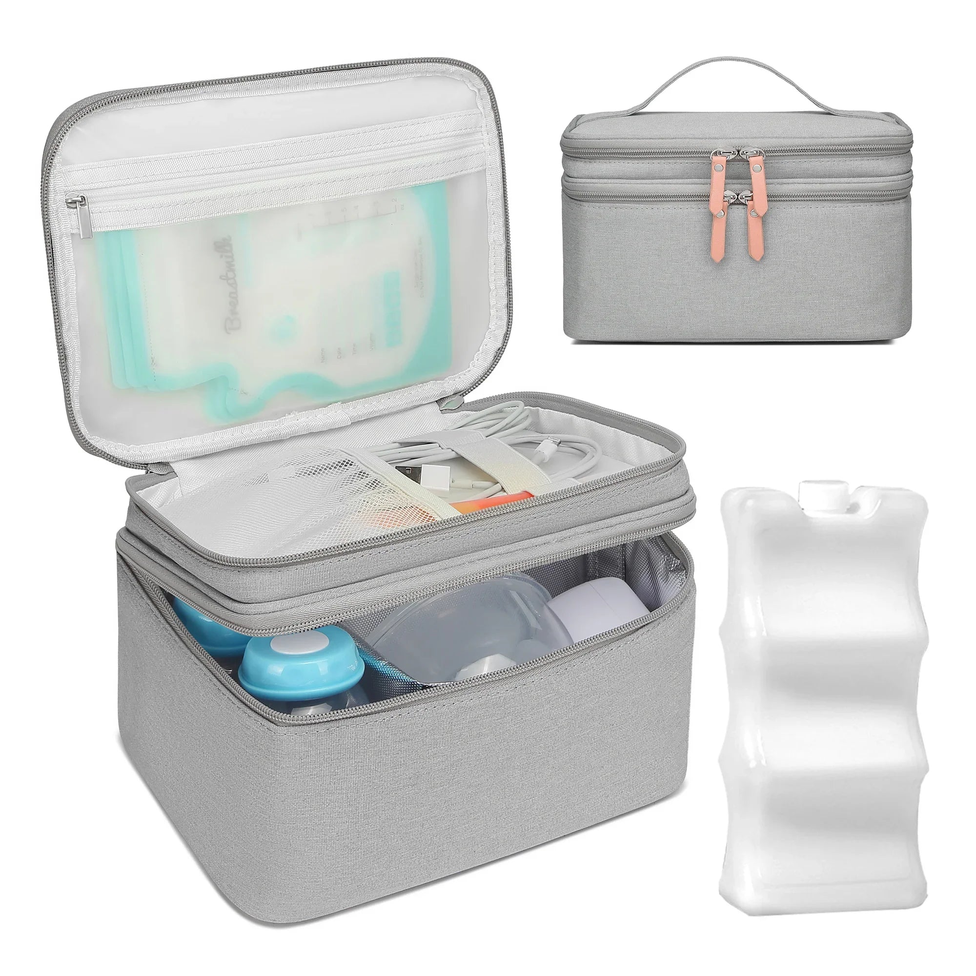 Evite Portable Cooler Bag + Element - Light Gray